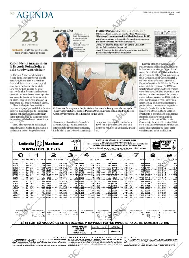 ABC MADRID 23-09-2011 página 62