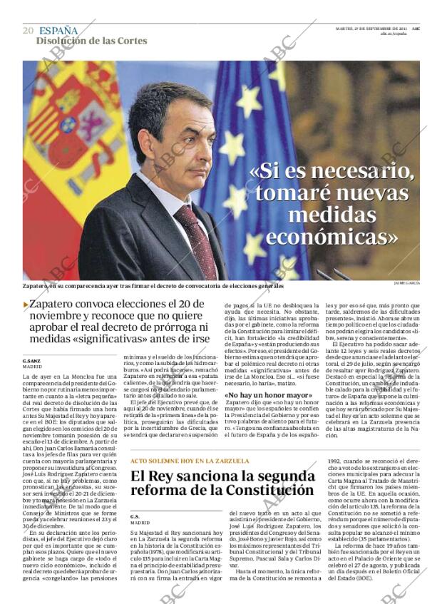 ABC MADRID 27-09-2011 página 20