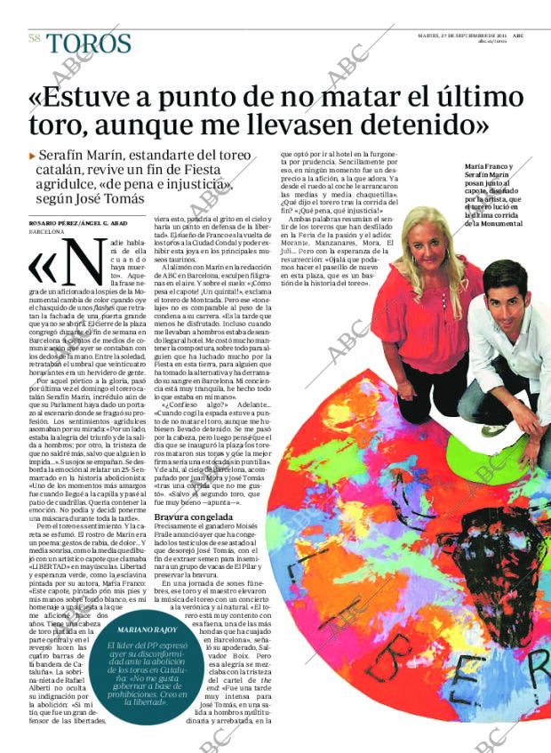 ABC MADRID 27-09-2011 página 58