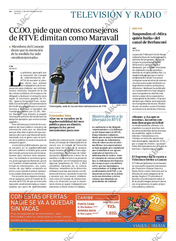 ABC MADRID 27-09-2011 página 77