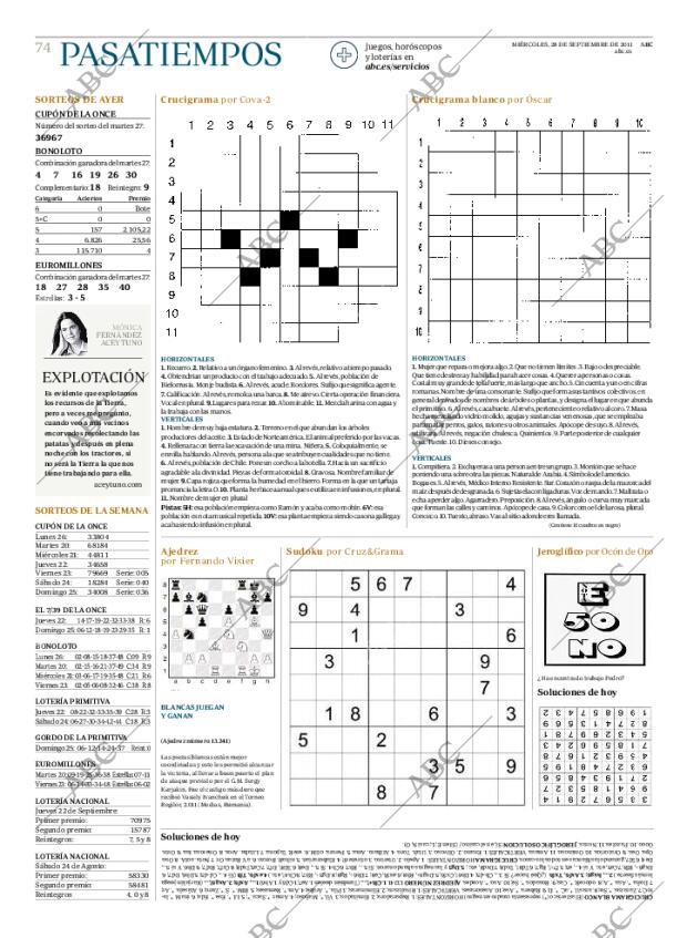 ABC MADRID 28-09-2011 página 74