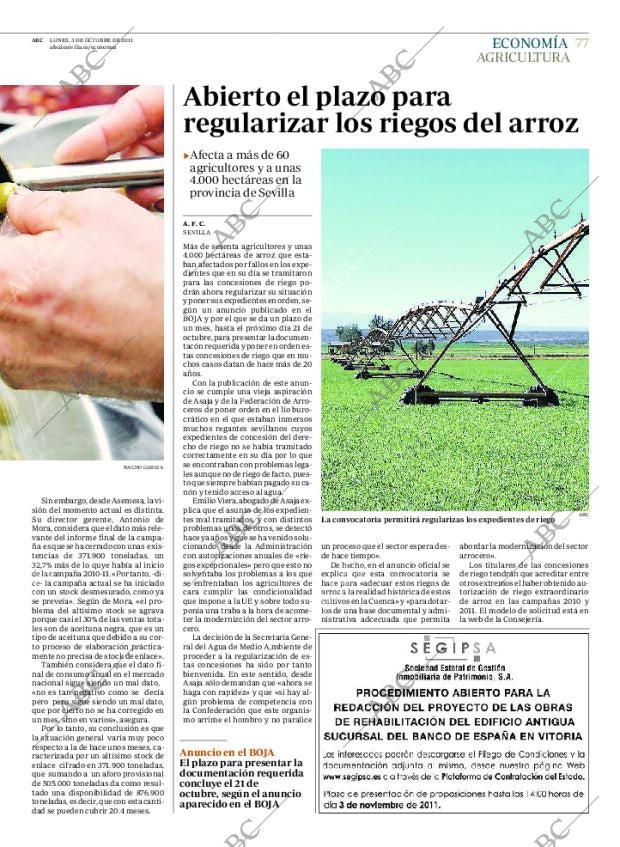 ABC SEVILLA 03-10-2011 página 77