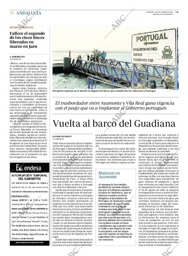ABC SEVILLA 04-10-2011 página 38