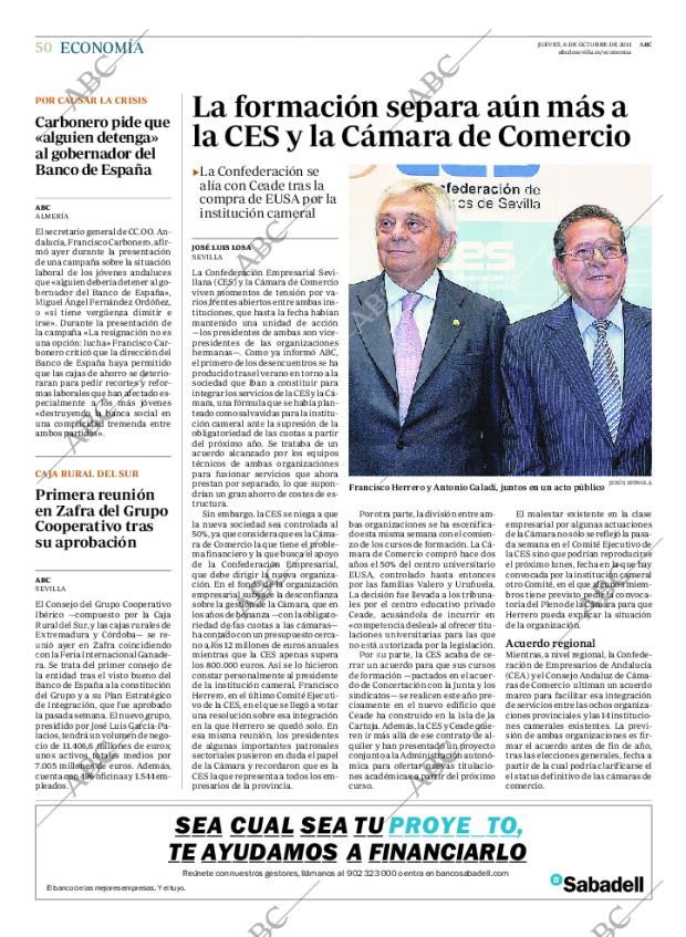 ABC SEVILLA 06-10-2011 página 50