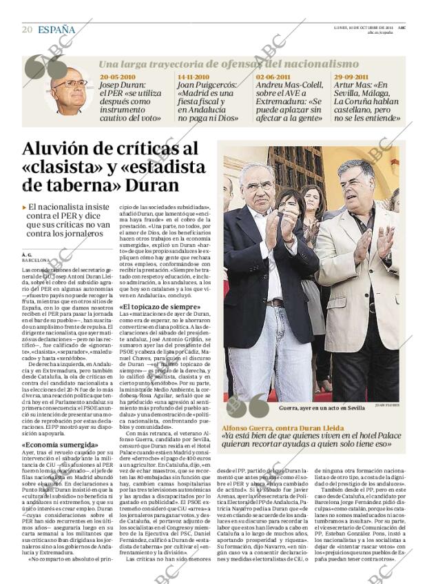 ABC MADRID 10-10-2011 página 20