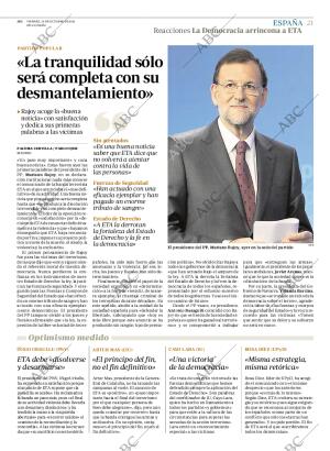 ABC MADRID 21-10-2011 página 21