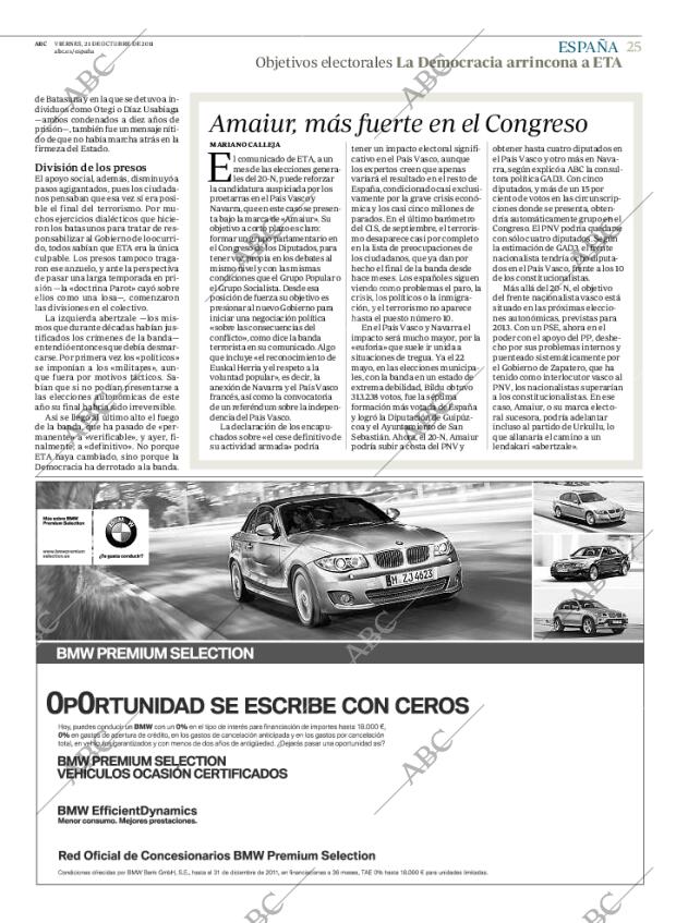 ABC MADRID 21-10-2011 página 25