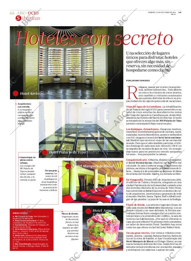 ABC MADRID 21-10-2011 página 66