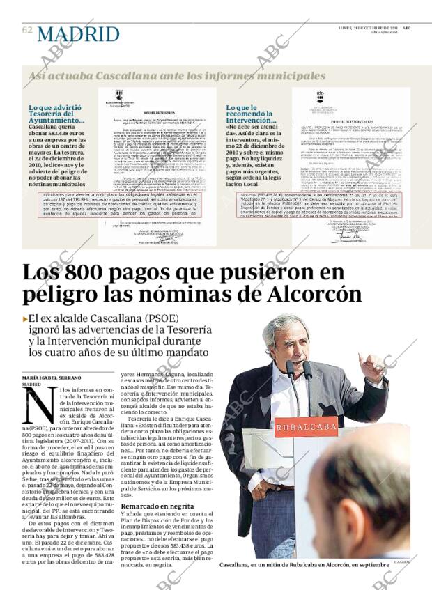 ABC MADRID 31-10-2011 página 62