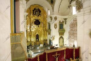 El retablo de La Merced, destruido en un incendio en 1978, prácticamente...