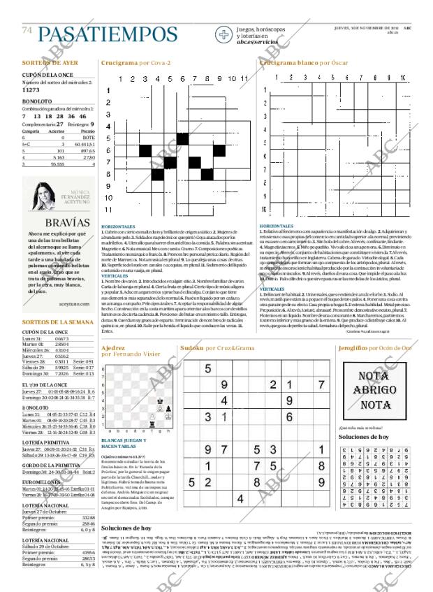 ABC MADRID 03-11-2011 página 74