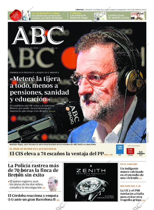 ABC CORDOBA 05-11-2011 página 1