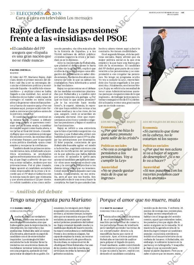 ABC MADRID 08-11-2011 página 20