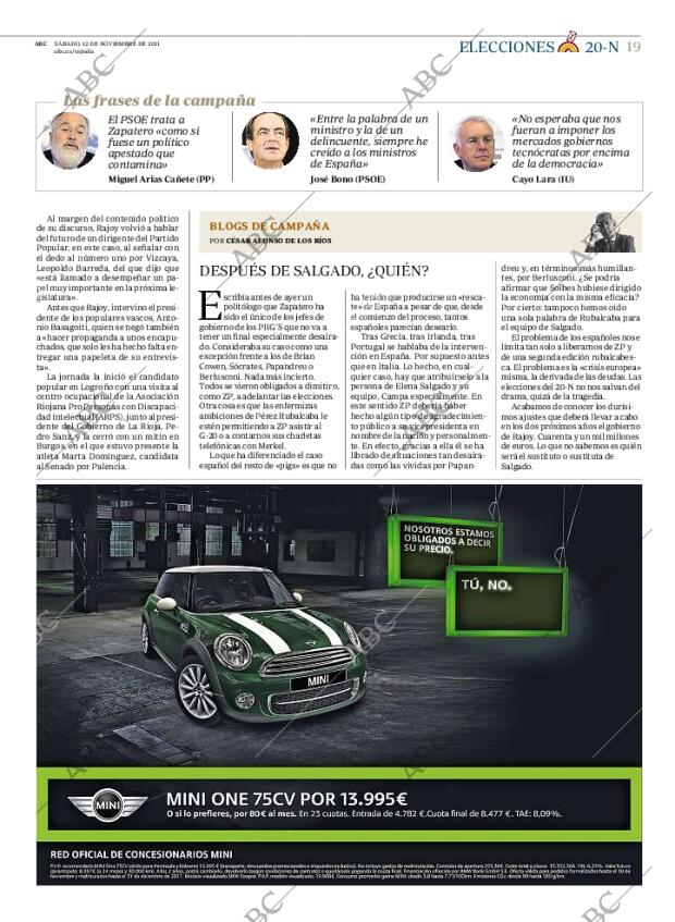 ABC MADRID 12-11-2011 página 19
