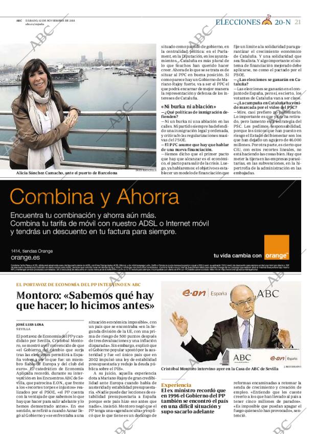ABC MADRID 12-11-2011 página 21