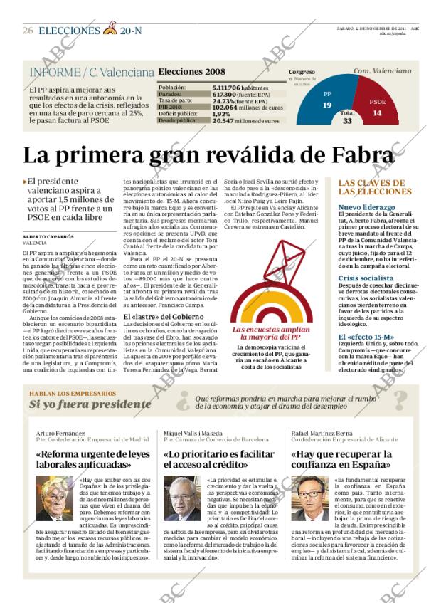 ABC MADRID 12-11-2011 página 26