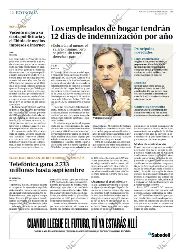 ABC MADRID 12-11-2011 página 42