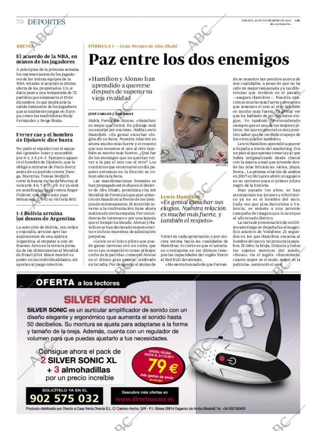 ABC MADRID 12-11-2011 página 70