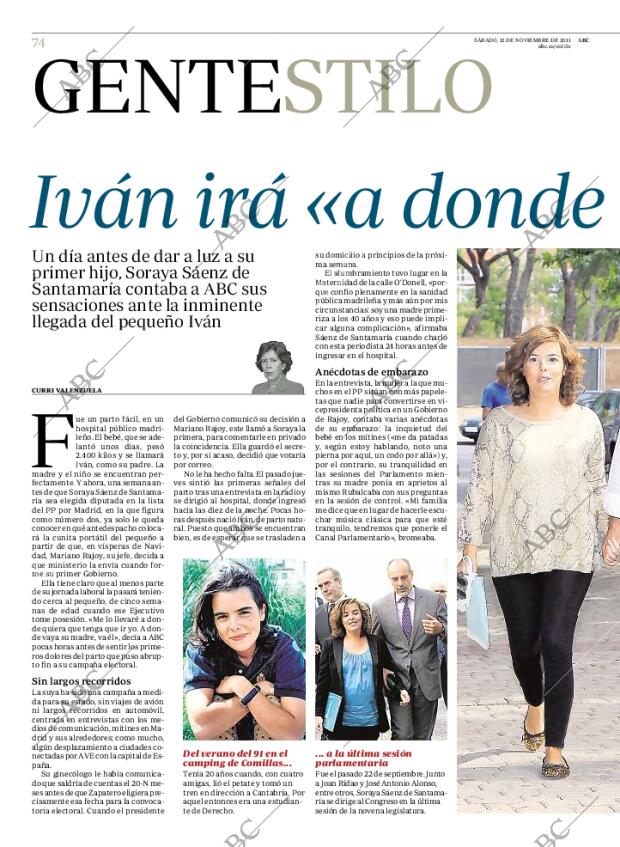 ABC MADRID 12-11-2011 página 74