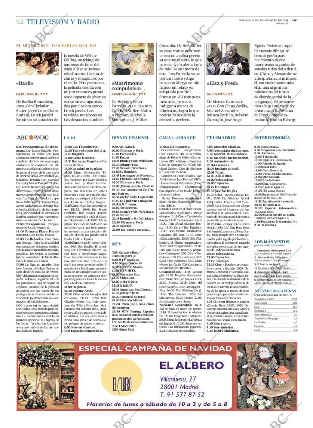 ABC MADRID 12-11-2011 página 92