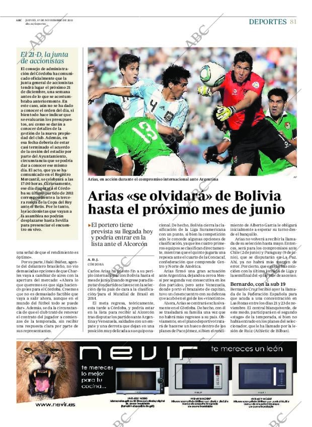 ABC CORDOBA 17-11-2011 página 81