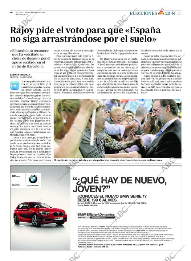 ABC SEVILLA 17-11-2011 página 23