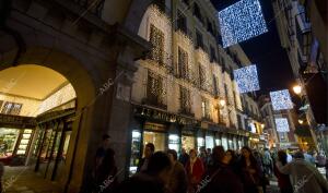 Primer día de las luces de navidad. Plaza Mayor