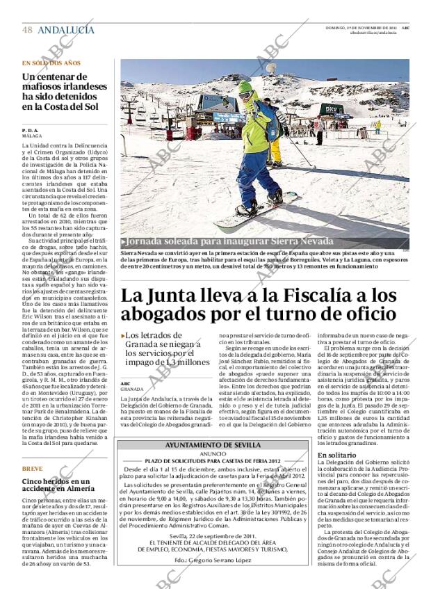 ABC SEVILLA 27-11-2011 página 50