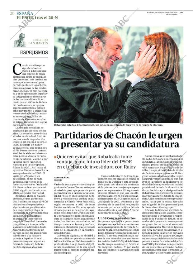 ABC MADRID 29-11-2011 página 20