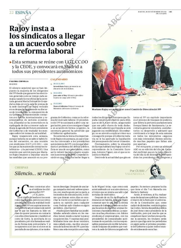 ABC MADRID 29-11-2011 página 22