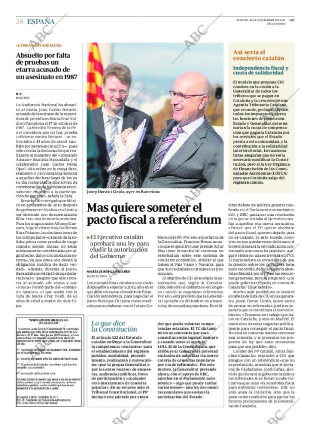 ABC MADRID 29-11-2011 página 28
