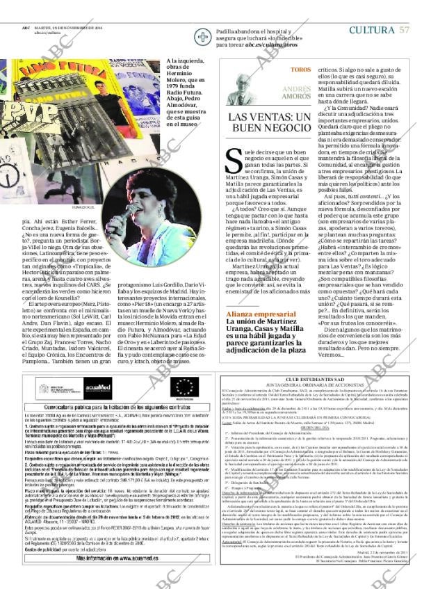ABC MADRID 29-11-2011 página 57