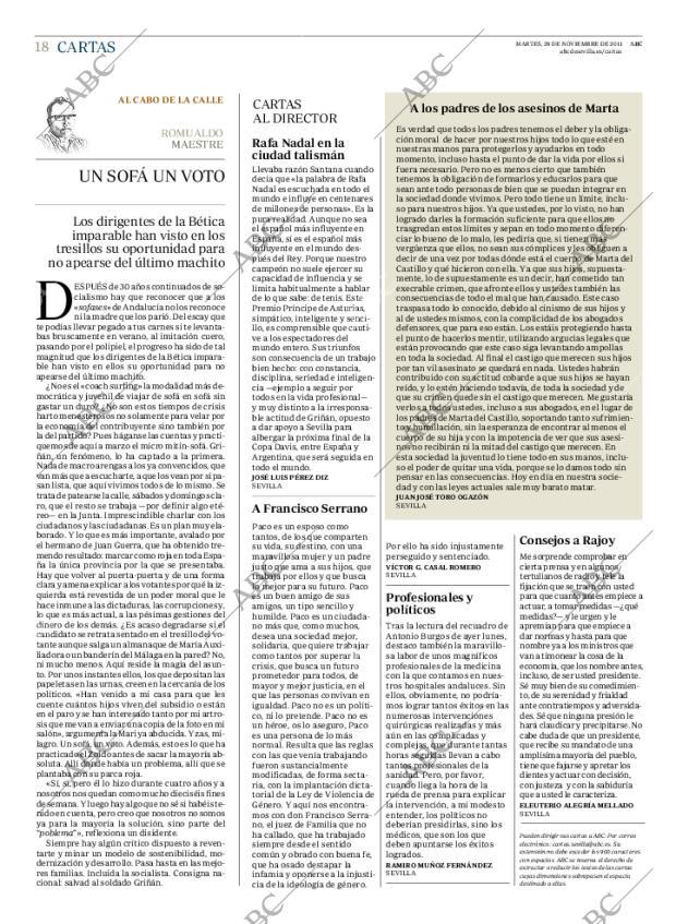 ABC SEVILLA 29-11-2011 página 18