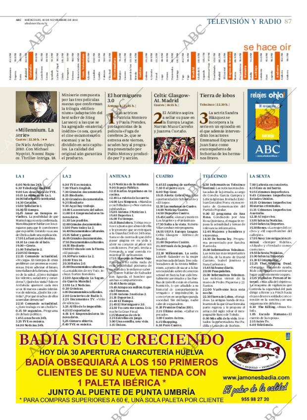 ABC SEVILLA 30-11-2011 página 87