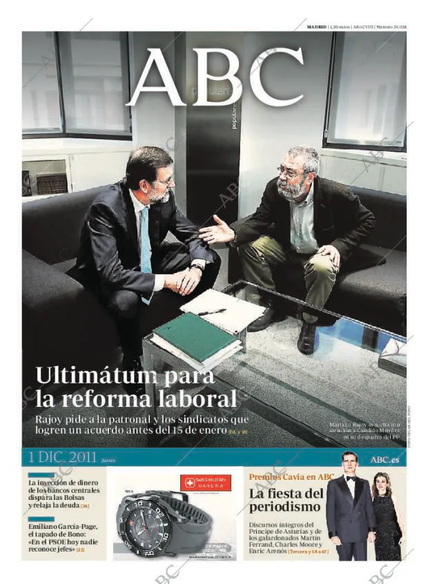 ABC MADRID 01-12-2011 página 1