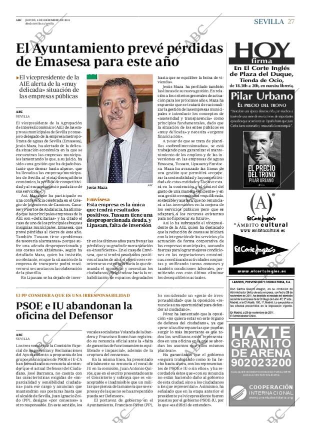 ABC SEVILLA 01-12-2011 página 27