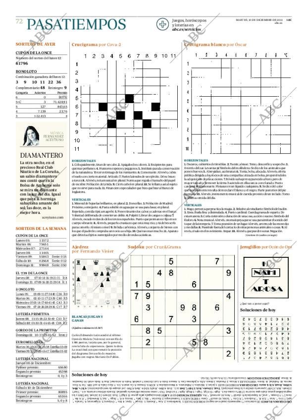 ABC MADRID 13-12-2011 página 72