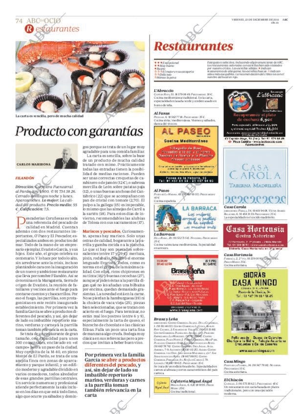 ABC MADRID 23-12-2011 página 78