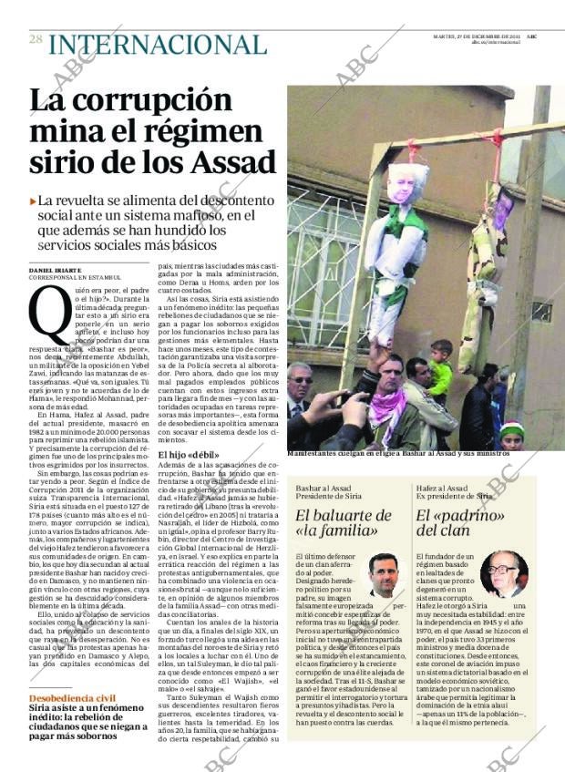 ABC MADRID 27-12-2011 página 28