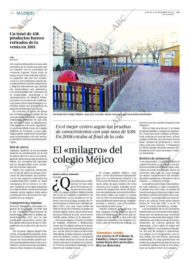 ABC MADRID 27-12-2011 página 44