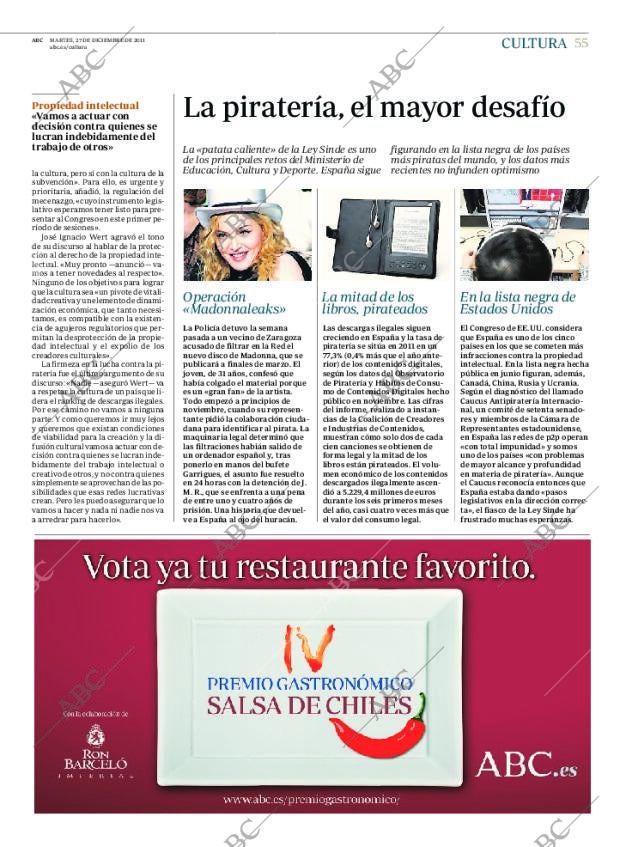 ABC MADRID 27-12-2011 página 55
