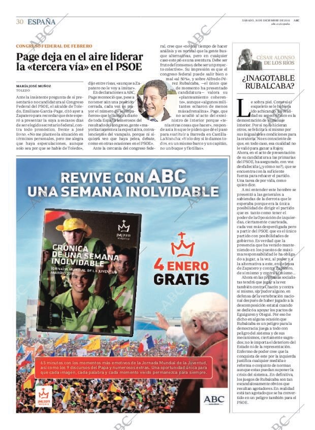 ABC MADRID 31-12-2011 página 30