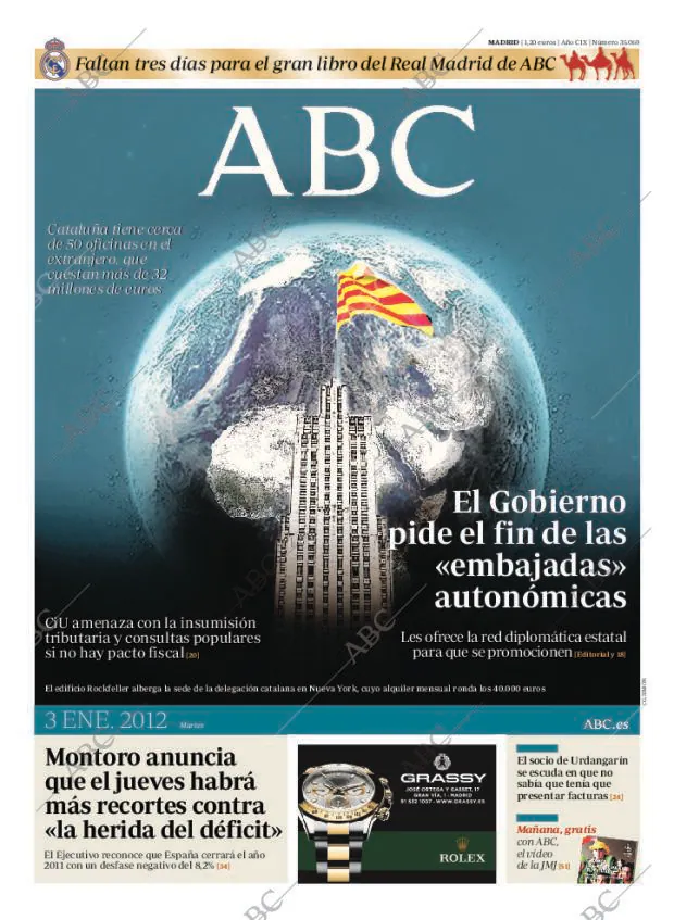 ABC MADRID 03-01-2012 página 1