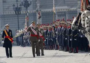 Fiesta de la Pascua Militar en el Palacio Real presidida por SS.MM. los Reyes,...