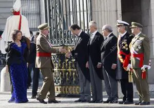 Fiesta de la Pascua Militar en el Palacio Real presidida por SS.MM. los Reyes,...