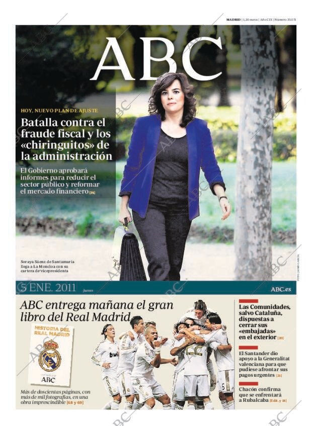 ABC MADRID 05-01-2012 página 1