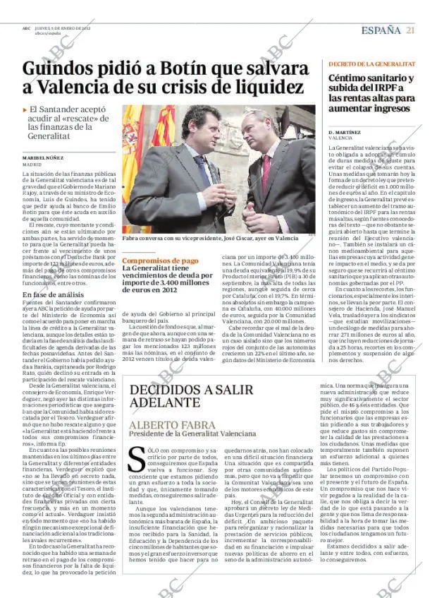 ABC MADRID 05-01-2012 página 21