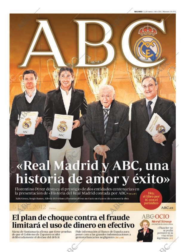 ABC MADRID 06-01-2012 página 1