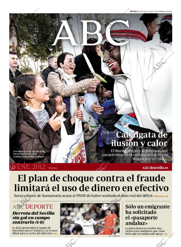 ABC SEVILLA 06-01-2012 página 1