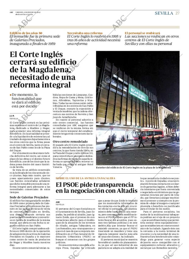 ABC SEVILLA 06-01-2012 página 27